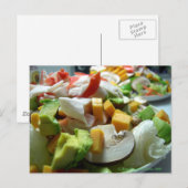 Ernstige salade briefkaart (Voorkant / Achterkant)