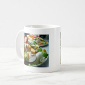 Ernstige salade koffiemok (Voorkant links)