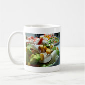 Ernstige salade koffiemok (Links)