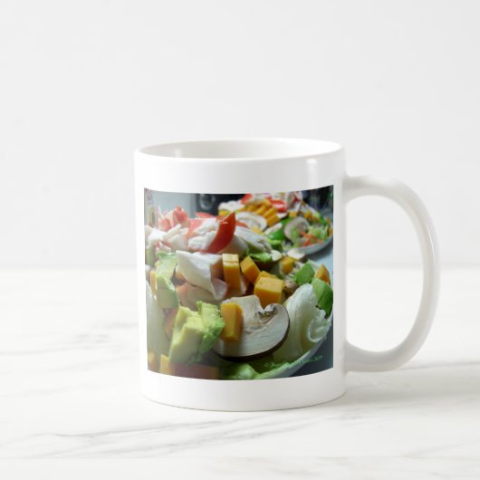 Ernstige salade koffiemok (Rechts)