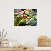 Ernstige salade poster (Keuken)