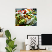 Ernstige salade poster (Thuiskantoor)