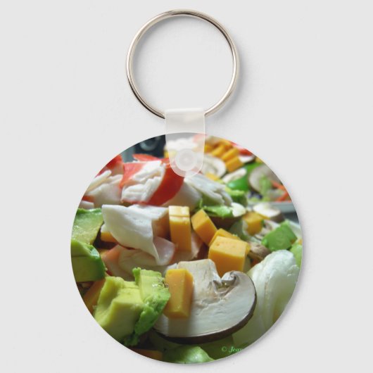 Ernstige salade sleutelhanger (Voorkant)