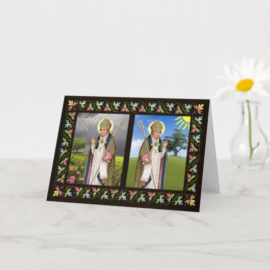 'Ernstige' St. Swithin's Dag Groet Kaart (Kleine Plant)