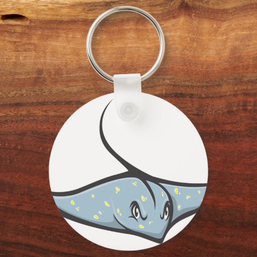 Ernstige Stingray vis Sleutelhanger (Voorkant)