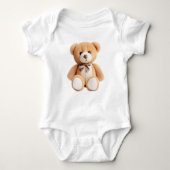 Ernstige teddybeer romper (Voorkant)