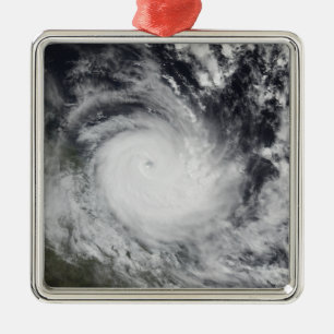 Ernstige Tropische Cyclone Hamish Metalen Ornament