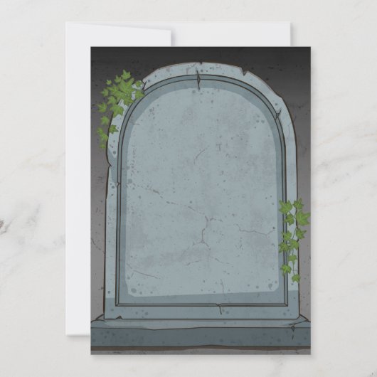 Ernstige vergissing Graveyard Gothic Halloween Kaart (Achterkant)