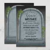 Ernstige vergissing Graveyard Gothic Halloween Kaart (Voorkant / Achterkant)