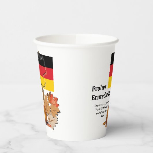 Erntedankfest | Duitse THANKSGIVING Papieren Bekers (Links)