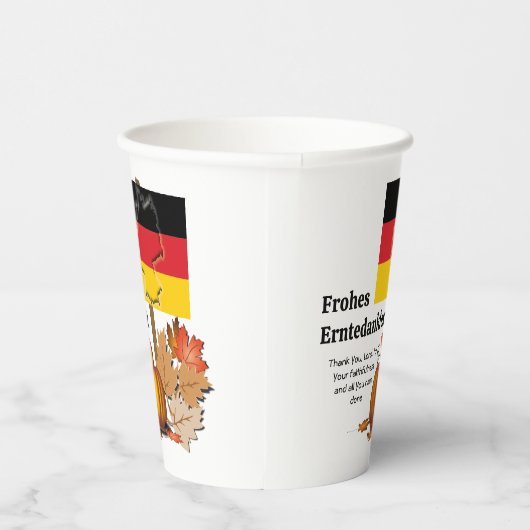 Erntedankfest | Duitse THANKSGIVING Papieren Bekers (Rechts)