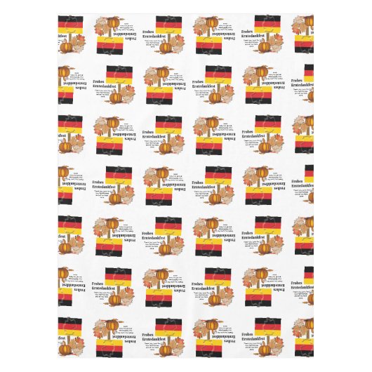 Erntedankfest | Duitse THANKSGIVING Tafelkleed (Voorkant)