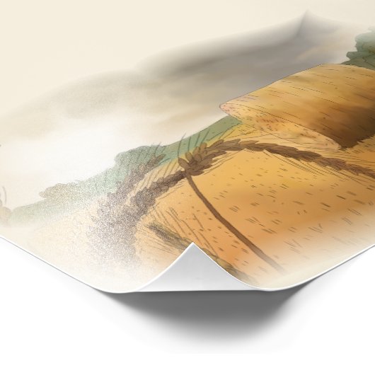 Erntezeit Foto Afdruk (Hoek)