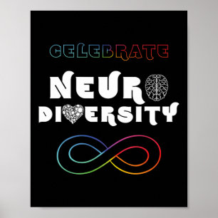 Erobel neurodiversiteit Rainbow Infinity Autism A Poster