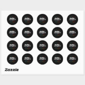 Erobel neurodiversiteit Rainbow Infinity Autism A Ronde Sticker (Vel)