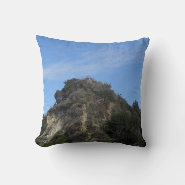 Eroded Furry Hill bij Arroyo Seco Trail Kussen (Voorkant)