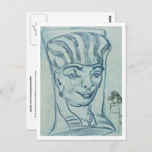 Eroded Garden-Wall Ornament, Vincent van Gogh Briefkaart (Voorkant / Achterkant)