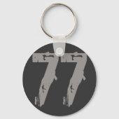 Eroded Style Number 77 Sleutelhanger (Voorkant)