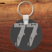 Eroded Style Number 77 Sleutelhanger (Voorkant)