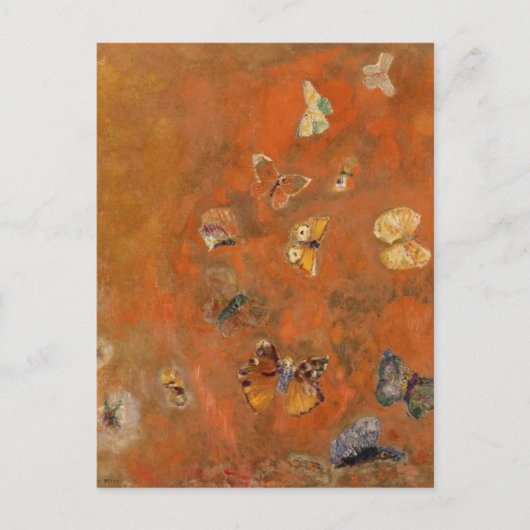 Eroeping van Butterflies door Briefkaart Odilon Re (Voorkant)