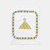 Erogi Christmas Tree _ Lish Holiday Lights Funny F Fleece Deken (Voorkant)