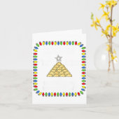 Erogi Christmas Tree _ Lish Holiday Lights Funny F Kaart (Gele Bloem)