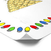 Erogi Christmas Tree _ Lish Holiday Lights Funny F Poster (Hoek)