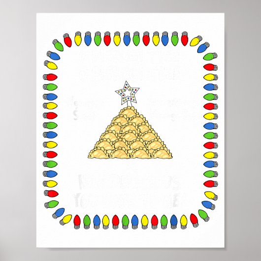 Erogi Christmas Tree _ Lish Holiday Lights Funny F Poster (Voorkant)