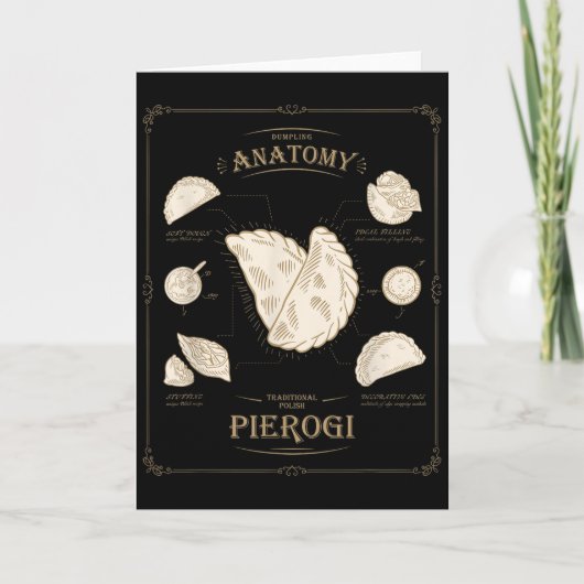 Erogi Dumpling Anatomie Uniek Lish Recept Tee, Per Kaart (Voorkant)