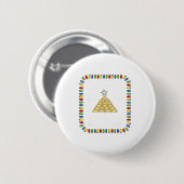 Erogi Kerstboom _ Lish Kerstverlichting Grappig F Ronde Button 5,7 Cm (Voorkant /achterkant)