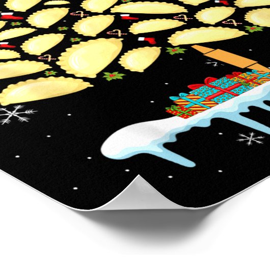 Erogi Tree Lish Christmas Food Funny Men Women Kid Poster (Hoek)