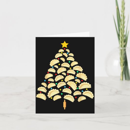 Erogi Tree Lish Christmas Food Funny Tee Men Women Kaart (Voorkant)