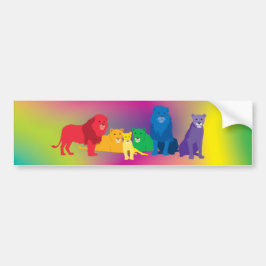 Erop je winnaar van de regenboogwet bumpersticker