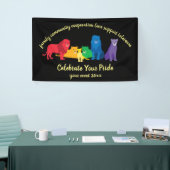 Erop je winnaar van de regenboogwet spandoek (Beurs)