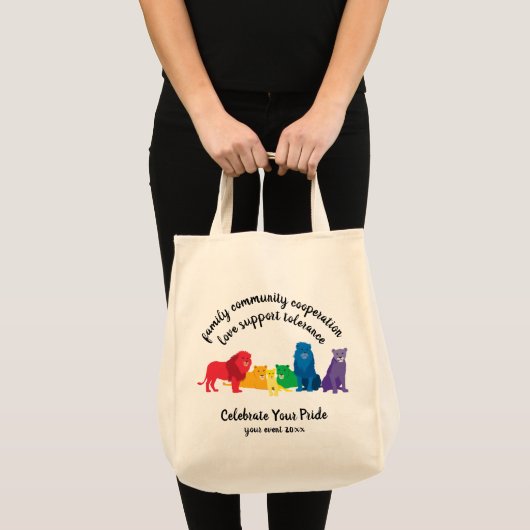 Erop je winnaar van de regenboogwet tote bag (Voorkant (product))