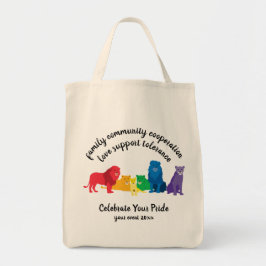 Erop je winnaar van de regenboogwet tote bag