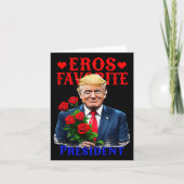 Eros Favoriete President Funny Trump is mijn Valen Kaart (Voorkant)