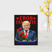 Eros Favoriete President Funny Trump is mijn Valen Kaart (Gele Bloem)