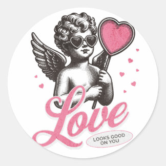 Eros, godin van de liefde ronde sticker
