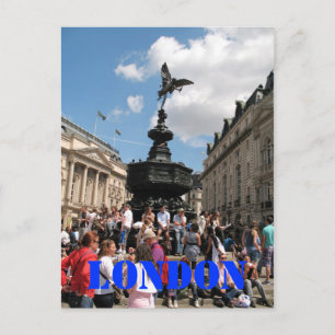 Eros Piccadilly Circus London briefkaart Verenigd 