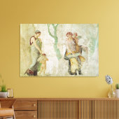 Eros wordt gestraft in aanwezigheid van Aphrodite Canvas Afdruk (Insitu (Woonkamer))