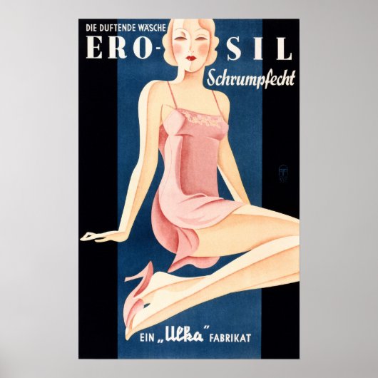 EROSIL WOMAN German Skin Cosmetics Cream  Poster (Voorkant)