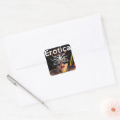 Erotica Genre Book Hoesje Square Glossy Sticker (Envelop)