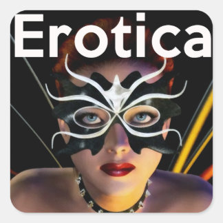 Erotica Genre Book Hoesje Square Glossy Sticker