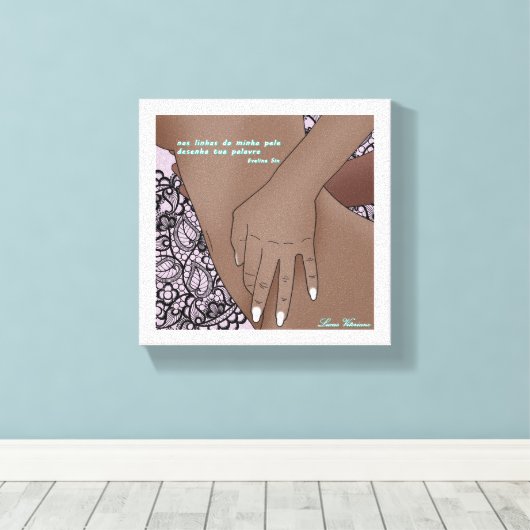 Erótico Canvas Afdruk (Insitu (Houten vloer))