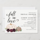 Erotiek Wijnrood Boho Pompoen Bruiloft Feest Kaart (Voorkant)