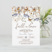 Erotisch verliefd, bruidsbrunch, bruidsfeestje kaart (Staand voorkant)