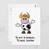 Err is menselijk briefkaart (Voorkant / Achterkant)