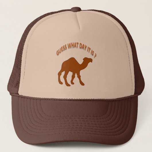 Erradag? Midden-in-de-week kameel Trucker Pet (Voorkant)