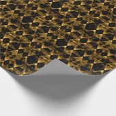 Erratische goud en zwarte diamant cadeaupapier (Hoek)